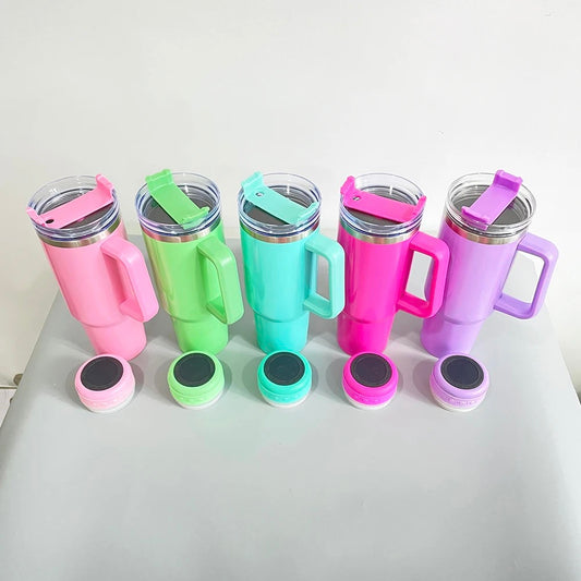 40oz Blank Sublimation Tumbler With Speaker
