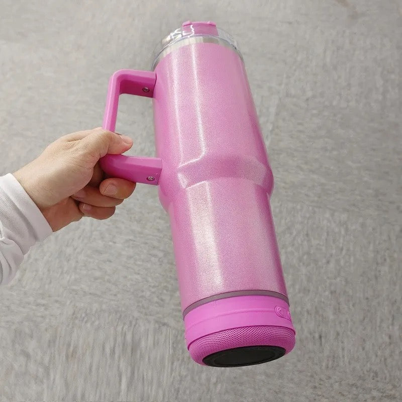 40oz Blank Sublimation Tumbler With Speaker