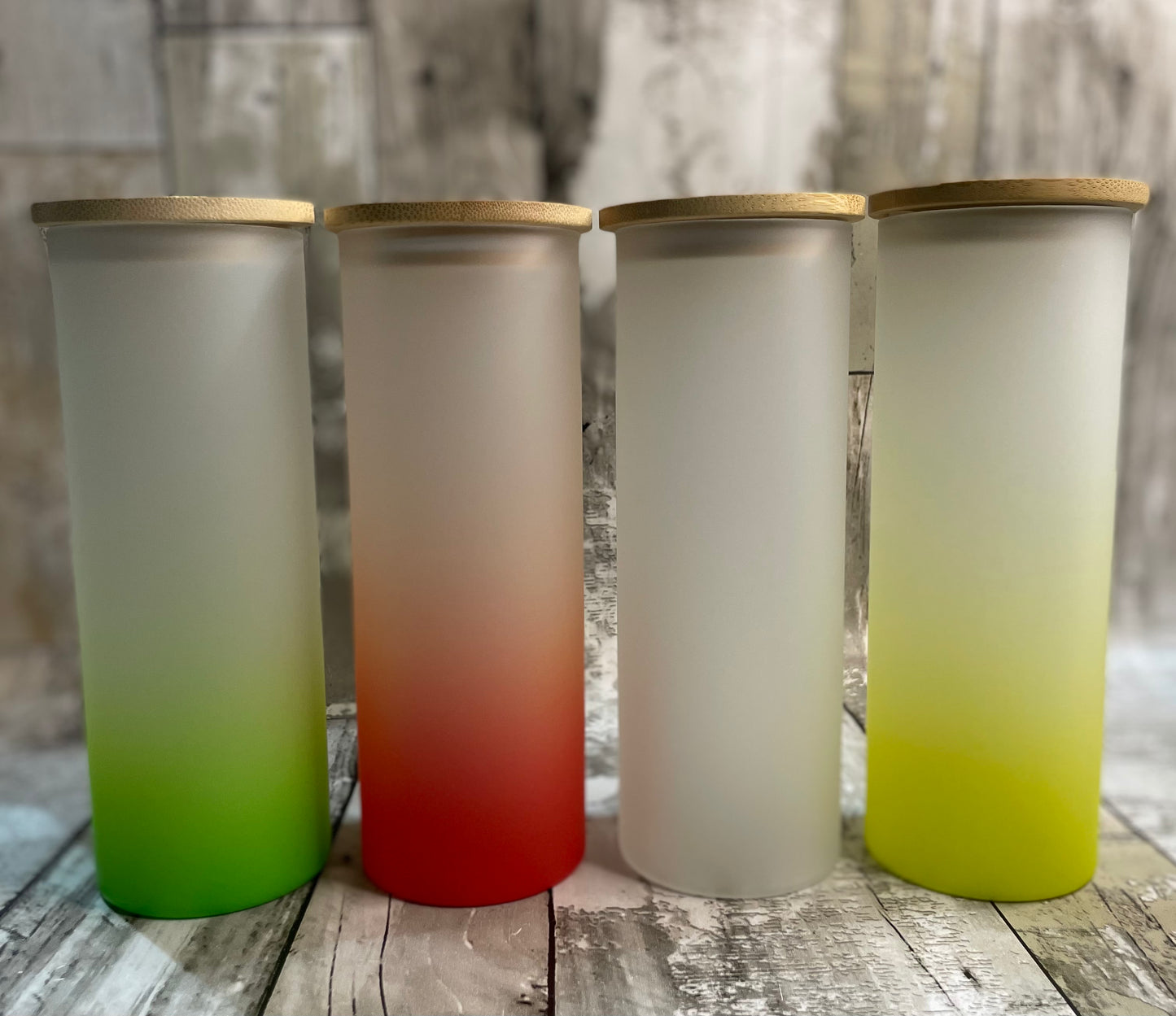 12oz Blank Sublimation Glass Can Color