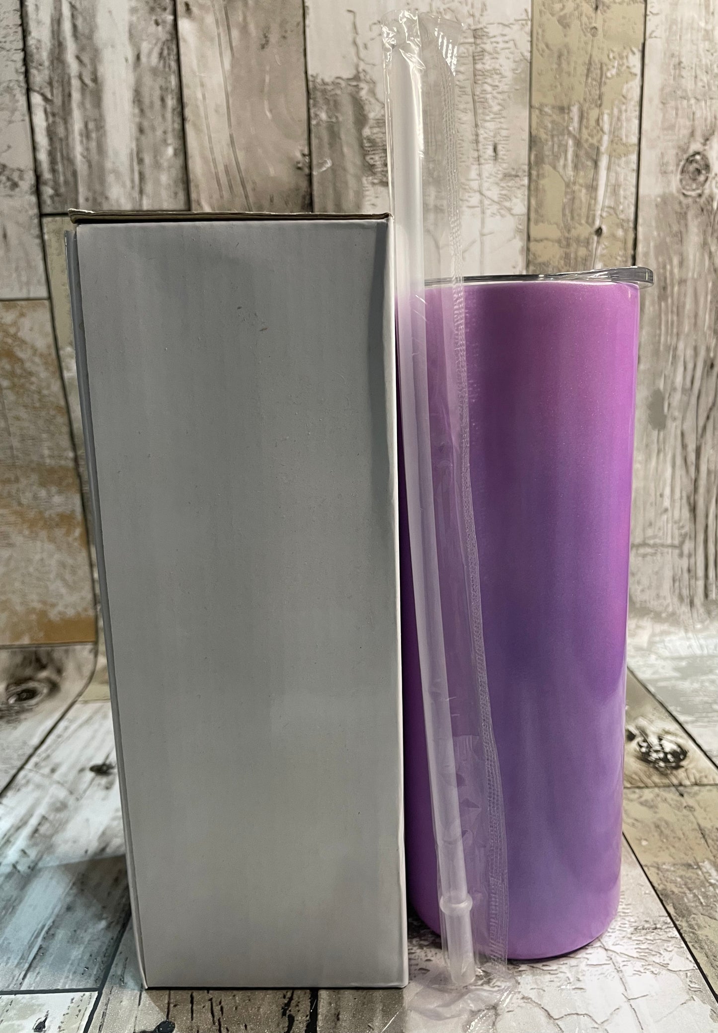 20oz Blank Sublimation Color Changing Sensitive Skinny Straight Tumbler, Hot And Cold Color Change