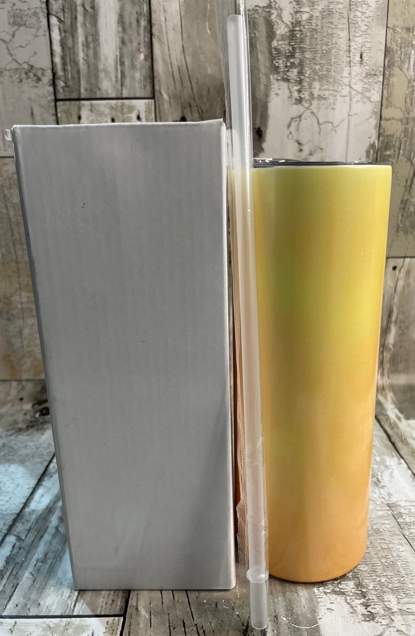 20oz Blank Sublimation Color Changing Sensitive Skinny Straight Tumbler, Hot And Cold Color Change
