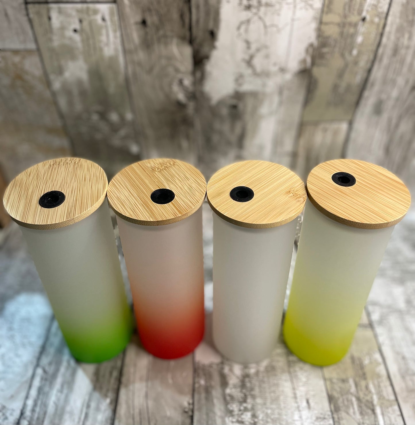 12oz Blank Sublimation Glass Can Color
